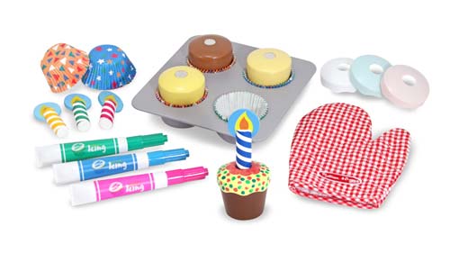 Ensemble de muffins en bois � d�corer