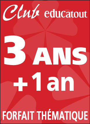 FRENCH - Educatout club <br>THEMATIC PACKAGE 3 years + 1 year fr