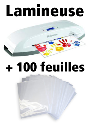 Lamineuse Fellowes 9" + 100 feuilles
