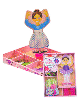 Nina the Ballerina -The magnetic dress up doll