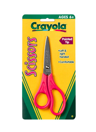 Ciseaux crayola � bouts pointus<br>3 paires