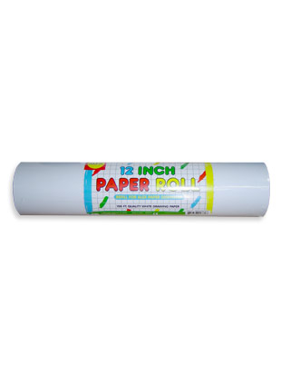 12-inch roll of paper