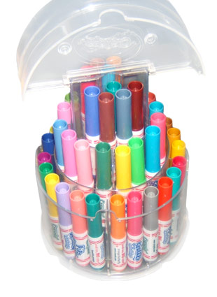 Tour t�lescopique de  50 mini-marqueurs Pip-Squeaks.