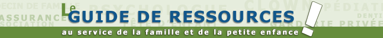 Inscription - Le Guide de Ressources au services de la famille et de la petite enfance