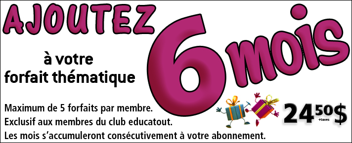 ajoutez 6 mois � votre forfait