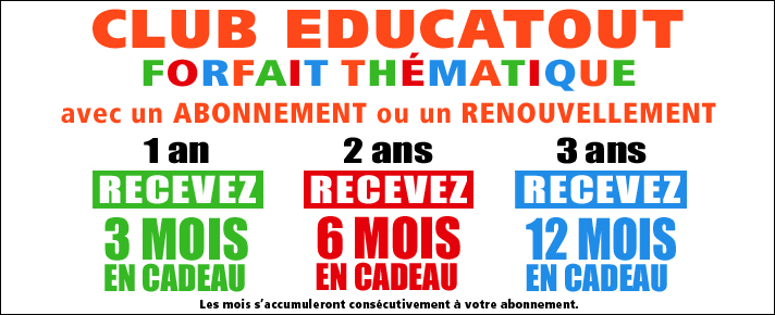 Club educatout en cadeau