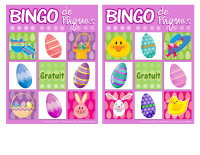Bingo - Pâques Bingo - Pâques