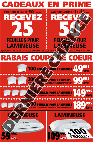 Cadeaux en prime