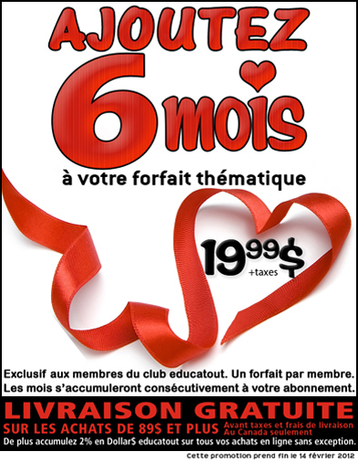 Ajoutez 6 mois � votre forfait th�matique