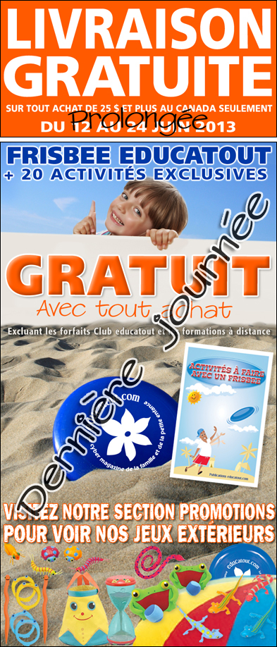 Livraison et frisbee