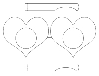 Bricolage-Lunette de coeurs Bricolage-Lunette de coeurs