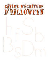 Cahier d’écriture-Halloween Cahier d’écriture-Halloween