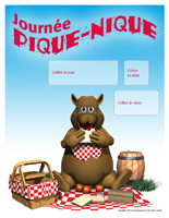 Calendrier perp&eacute;tuel - Journ&eacute;e pique-nique