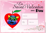 Calendrier perp&eacute;tuel-St-Valentin Poni