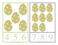 Cartes à compter-Pâques-2 Cartes à compter-Pâques-2
