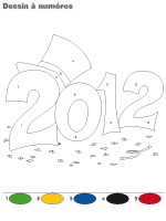 Dessin &agrave; Num&eacute;ros-Bonne Ann&eacute;e 2012