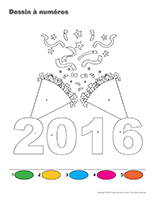 Dessin à Numéros-Bonne année 2016 Dessin à Numéros-Bonne année 2016