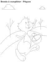 Dessin à compléter-Pâques Dessin à compléter-Pâques