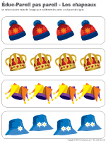 &Eacute;duc-Pareil pas pareil - Les chapeaux