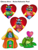 &Eacute;duc-d&eacute;co Saint-Valentin Poni