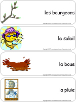 Étiquette-mots-géants - le printemps Étiquette-mots-géants - le printemps