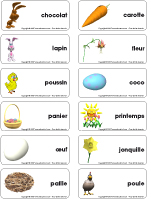 Étiquettes-mots - Pâques Étiquettes-mots - Pâques