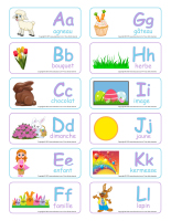 Étiquettes-mots-Abécédaire Pâques Étiquettes-mots-Abécédaire Pâques