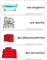 Étiquettes-mots-géants - Les microbes Étiquettes-mots-géants - Les microbes
