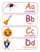 Étiquettes-mots-géants-Abécédaire Halloween Étiquettes-mots-géants-Abécédaire Halloween