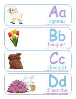 Étiquettes-mots géants-Abécédaire Pâques Étiquettes-mots géants-Abécédaire Pâques