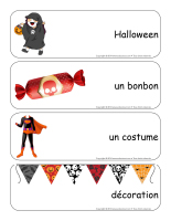 Étiquettes-mots géants-Halloween Étiquettes-mots géants-Halloween