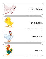 Étiquettes-mots géants-La ferme de Pâques Étiquettes-mots géants-La ferme de Pâques