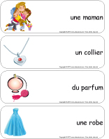 Étiquettes-mots géants-La fête des Mères Étiquettes-mots géants-La fête des Mères