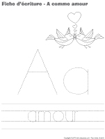 Fiches d'écriture A comme amour Fiches d'écriture A comme amour