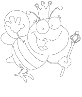 Images &agrave; colorier - Les abeilles