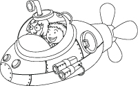 Images &agrave; colorier-Les explorateurs