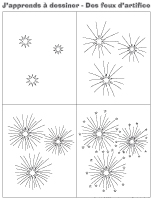 J'apprends à dessiner-Des feux d'artifice J'apprends à dessiner-Des feux d'artifice