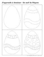 J'apprends à dessiner-Un œuf de Pâques 2014 J'apprends à dessiner-Un œuf de Pâques 2014