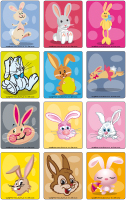Jeu d'images - Les lapins