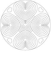 Mandalas-La Saint-Valentin Mandalas-La Saint-Valentin