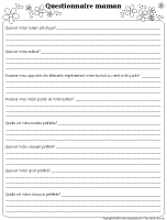 Questionnaire maman