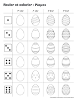 Rouler et colorier-Pâques Rouler et colorier-Pâques