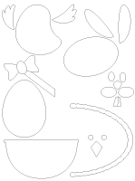 Tableau de feutrine - Pâques Tableau de feutrine - Pâques
