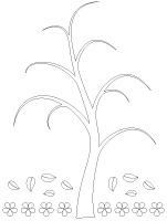 Tableau de feutrine - le printemps