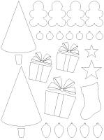 Tableau de feutrine-Noël Tableau de feutrine-Noël