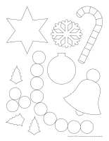 Tableau de feutrine géant-Je décore le sapin Tableau de feutrine géant-Je décore le sapin