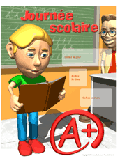 Calendrier perpétuel journée scolaire