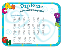 Diplôme - alphabet