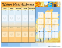 Ouvrir tableau météo