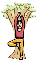 Pour les d&eacute;placements en rang, faites la posture de l'arbre avant d'avancer.